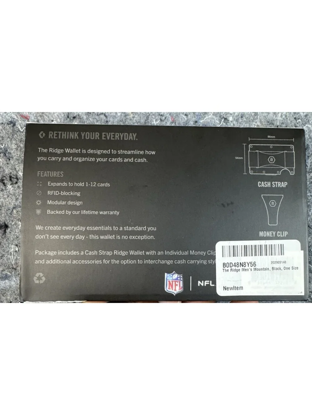 RIDGE Wallet Jacksonville Jaguars NFL Slim RFID Card Holder Wallet NEW Sealed